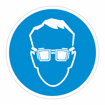 М01 Работать в защитных очках